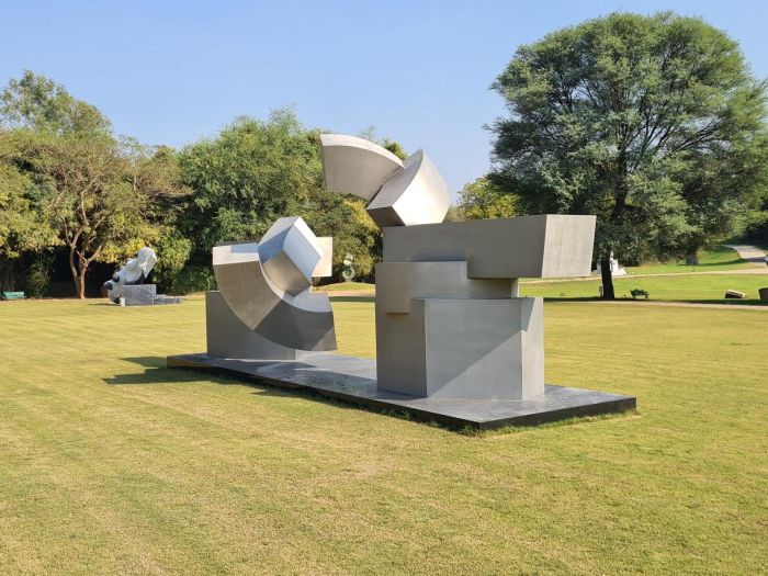 Respect to the planet II, 2023, Stainless Steel, L10m, H4m