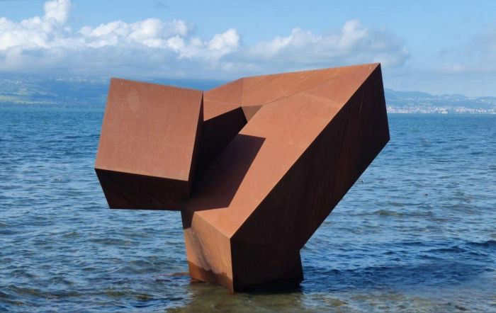 Homage to Human rights, 2018, Corten, L 4,1, H 7, Skulptura - Lake of Constance 2022
