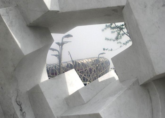 Olympic sculpture 2007/2008, Marble H 2,2 m, Olympic Park Beijing China